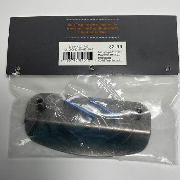 Set of 3 Hearth & Hand With Magnolia Aged Pewter Card Catalog Cabinet Pull - Picture 4 of 4